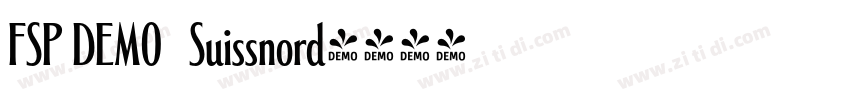 FSP DEMO   Suissnord字体转换